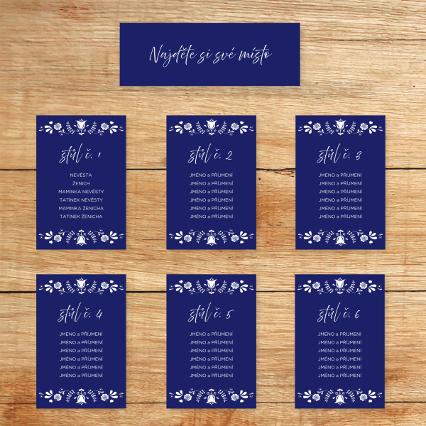 Modrotisk (var. 2) - komplet