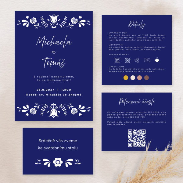 Modrotisk (var. 1) - komplet