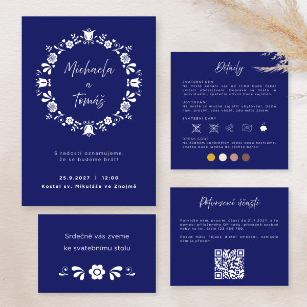 Modrotisk (var. 2) - komplet