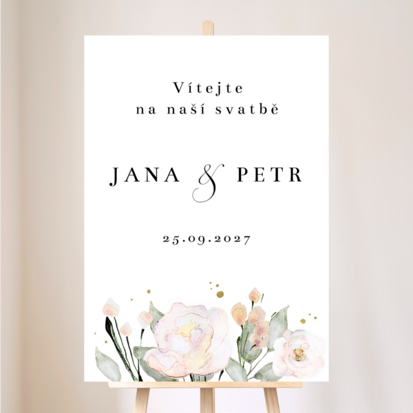 Pudrové růže (var. 1) - komplet