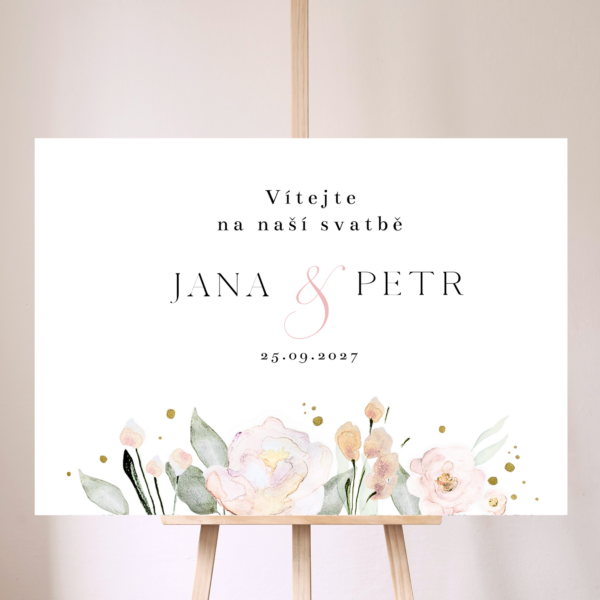 Pudrové růže (var. 2) - komplet